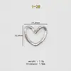 En Stock Acero Inoxidable Colgante Corazón Hueco Collar Pendientes Encanto Hueco en Forma de Corazón Accesorio de Joyería Hidráulica Colgante