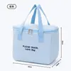 Bolsa Térmica Quadrada Personalizada Lancheira Bolsa Venda Quente Transfronteiriça Para Trabalhadores de Escritório com Arroz Bolsa de Almoço Portátil Isolamento de Folha de Alumínio Espessada