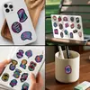 50 Peças Adesivos Cartoon Neon Saúde Mental Criativos para Caderno, Mala, Skate, Copo de Água Adesivos Decorativos à Prova d'Água