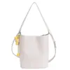 Bolso de Hombro Retro de Alta Gama Transfronterizo para Mujer 2025 Nuevo Bolso Cubo de Lado Suave Bolso de Hombro Versátil Bolso Cruzado Elegante