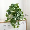 Hojas de Hiedra Verde Artificiales para Decoración de Micro-Paisaje de Pared, Colgantes de Pared y Adornos de Hojas Verdes de Pie para Decoración del Hogar