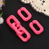 Fivela de Abertura de Corrente de Acrílico 25*17mm em Forma de U Fivela de Corrente Colorida Acessórios de Joalheria DIY Personalizados Feitos à Mão para Crianças