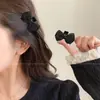 Pinza para el pelo de lazo con flequillo estilo princesa, nuevo y exquisito pinza de garra pequeña con diamantes de imitación 2026, pinza pequeña para el lateral del cabello