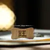 Accesorios de Madera de Azufaifo con Símbolos de la Fortuna para Pulseras Hechas a Mano DIY, Materiales Versátiles Semi-Terminados Creativos