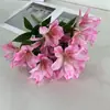 Fábrica de Origem Flor de Azaleia Artificial de 7 Galhos Planta Verde para Sala de Estar, Dropshipping Transfronteiriço, Rotulagem, Decoração de Paisagismo
