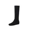Botas Largas de Gamuza Ajustadas para Mujer, Botas Elásticas, Nuevas Botas de Punta Redonda para Otoño/Invierno que Aumentan la Altura, Botas Elásticas Altas hasta la Rodilla con Cremallera Lateral, Talla 42