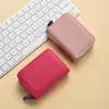 2026 Nuevo Modelo Portatarjetas de Cuero Genuino Estuche para Tarjetas Anti-Desmagnetización Anti-Robo Portatarjetas para Mujer con Múltiples Ranuras para Tarjetas Estilo Cremallera Portatarjetas de Crédito e Identificación