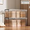 Caixa de Armazenamento Doméstica Plástico Transparente Grande Capacidade Espessada à Prova de Poeira Quarto Roupas Colcha Caixa de Armazenamento Caixa de Armazenamento Diversos
