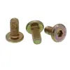 Tornillos de Cabeza Plana con Huella Hexagonal, Tornillos de Cabeza Plana Redonda con Huella Hexagonal de Color Zincado, Tornillos de Cabeza Plana para Mesas, Sillas, Camas de Madera y Muebles