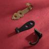 Gancho Negro Individual para Colgar Ropa, Gancho Sólido de Pared para Ropa y Sombreros, Adecuado para Baño y Aseo