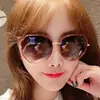 Gafas de Sol Estilo Coreano Blanco Lechoso Marco Grande Populares para Mujeres con Rostros Grandes, Efecto Adelgazante, Protección UV, Gafas de Sol de Moda para Fotografía Callejera