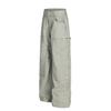 Z031 Retro Americano Masculino e Feminino Street High-End Artesanal Design de Tinta High Street Masculino Solto Casual Calças Cargo
