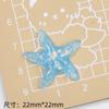 Estrella de Mar Brillante de Dibujos Animados Accesorios de Pegamento de Crema Hebilla Creativa para Zapatos Material Accesorios de Resina Joyería DIY Pasador de Pelo