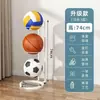 Estante de Almacenamiento de Baloncesto Transfronterizo, Estante Plegable de Pie para Baloncesto, Estante de Almacenamiento para Fútbol y Voleibol, Estante de Almacenamiento de Pelotas de Múltiples Niveles