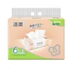 1 Pieza DropshippingJierou Pañuelos Faciales Polvo Facial Natural Sin Perfume tamaño M 3 Capas 120 Hojas 6 Paquetes/Caja Papel de Pañuelo Resistente al Agua