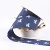 Lazo de impresión a doble cara Cinta de mezclilla Accesorios para el cabello hechos a mano Material para ropa casera DIY Cinta de embalaje Cinta