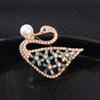 Broche Transfronterizo Nuevo Estilo Coreano Broche de Cisne con Pedrería Pin Corsage Animal Versátil de Nicho de Alta Gama Accesorios