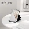 Espejo de Maquillaje Plegable Portátil de PU para Estudiantes Mujeres, Espejo de Escritorio para Dormitorio, Diseño Floral Artístico, Espejo Mini Portátil al por Mayor