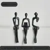 Adornos Abstractos Creativos de Figura Sentada de Lujo Ligero para Gabinete de TV Estantería Arte Decoraciones para el Hogar