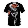 Camiseta para Hombre, Ropa Y2K, Cómics, Camiseta de Halloween, Gris