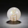 Ágata Natural Daoísta Paz y Fortuna Cuentas Redondas Accesorios para Joyería DIY Decoraciones con Cuentas Hechas a Mano