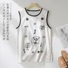 Camisole Vest Estiloso de Algodão e Linho com Desenho Sem Mangas para Mulheres, Peça de Roupa Externa Elegante de Verão que Reduz a Idade, Top de Linho