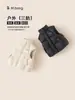 Bangxuan Huzhou Zhi Li Ropa Infantil Chaleco de Plumas Infantil Tres Pruebas Color Sólido Invierno 2026 Cuello Alto Cálido Chaleco para Niñas