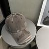 Gorra de béisbol lavada con agujeros antiguos para mujer, estilo retro coreano, informal, combinable con todo, con protector solar pequeño, gorra con lengüeta de pato para hombre