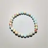 Pulseira de Pedra Shoushan Estilo Europeu e Americano, Artística e Simples, Pulseira de Amizade para Casais, Joia Unissex, Estilo Artesanal, Artefato Cultural