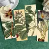 30 Piezas de la Serie Verde Tipsy Manual Sencillo Material Literario y Creativo Marcador de Páginas de Lectura Ins Marcador DIY Disponible