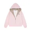 Sudadera con capucha a rayas retro americana bordada con letras para hombre y mujer, cárdigan versátil de cremallera casual para otoño 2026