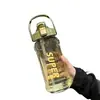 Botella de Agua Deportiva para Hombre de Gran Capacidad 2000ml Fitness al Aire Libre Taza Portátil Grande Resistente a Altas Temperaturas Botella Ton-Ton Verano