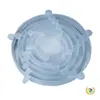 Tapa de silicona de grado alimenticio tapa para conservar la frescura tapa redonda universal tapa para sellar recipiente tapa para comida sobrante platos sobrantes funda tipo manga de film transparente diez mil