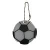 Chaveiro de futebol pingente simulação material refletivo acessórios de borracha macia