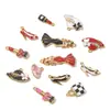 Serie Chica de Moda Colgante de Acero Inoxidable Tacones Altos Labial Bolso Color Esmalte Accesorios para Collar Pulsera DIY