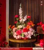 Decoração de Casamento Arranjo Floral para Sala de Estar, Quarto, Mesa de Cabeceira, Flores Artificiais, Decoração de Buquê de Mesa para Quarto de Casamento, Enfeites para Mesa de Assinaturas