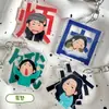 Chaveiro de Acrílico Tema Vilão Japonês Menina Emocional Mochila Maluca Pingente Criativo de Desenho Animado Presente para Melhor Amigo