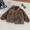 Jaqueta Masculina de Primavera e Outono 2026 Novo Estilo Fashion Cool Jaqueta de Couro Roupas de Outono para Crianças Versátil Top Tendência