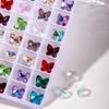 Celebrante de Internet Nuevo Arte de Uñas Sal Marina Cristal Diamante Forma Especial Aurora Mágico Estrella de Mar Corazón Torcido Super Flash Bombilla Joyería para Uñas