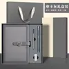 Set de Regalo Personalizado Caja con Cuaderno A5 para Negocios y Taza Térmica, Se Puede Imprimir con Logo, Cuaderno de Oficina Grueso de Alta Gama en Cuero Sintético