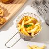 Cesta de batatas fritas de aço inoxidável Cesta de prato de lanche Mini Cesta frita Cesta de frango frito Cesta Asas de frango Cesta Creative American Western Restaurant Comercial