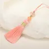 6cm Xiangyun Pequeno Pingente de Franja com Borla Joia Artesanal Decoração Pingente para Capa de Celular Pingente Marcador de Página Acessórios de Grampo de Cabelo