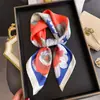 Bufanda Estampada de Seda Sintética con Bloques de Color Modernos, Chal de Alta Gama, Pañuelo para el Cuello con Protección Solar, Pañuelo Cuadrado Pequeño, Pañuelo para la Cabeza, Bufanda para Mujer