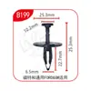 Clips de Fijación Rápida Universal Xinyida para Parachoques Delantero y Trasero, Guardabarros y Maletero de Coche