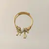 Pulsera de Acero Inoxidable Panjia Dora Transfronteriza con Forma de Lazo Corazón Diamante Geométrico Pulsera Pequeña Fresca Versátil con Cuentas para Mujer