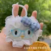 Bolsa de Celular Gatinho Xadrez Morango Menina Fofa Renda Original Acessório de Chaveiro de Nicho
