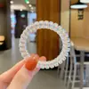 Anel de Cabelo Linha Telefônica Preto Feminino Estilo Coreano Novo Simples Grosso Tamanho Plus Estudante Sem Marca Elástico Corda de Cabeça