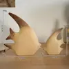 Materiales de Pintura DIY de Madera para Figuras de Animales Lindos, Decoraciones de Escritorio para el Hogar, Piezas en Blanco de Madera Rugosa Blanca Sin Terminar