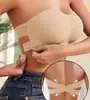 Sutiã tomara que caia europeu e americano com fecho lateral, plus size, modelador, anti-exposição, lingerie fina para atacado