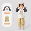 Conjunto Infantil Kaka Panda de Manga Longa e Calça Longa Roupa de Outono Infantil Conjunto Casual de Duas Peças para Bebê Roupas da Moda para Bebê